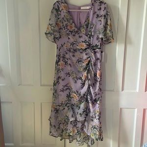 BRAND NEW - Astr the Label lavender floral dress